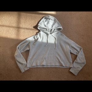 Women’s grey crop hoodie